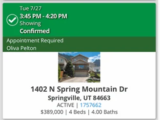 Out Showing Homes in Springville UT