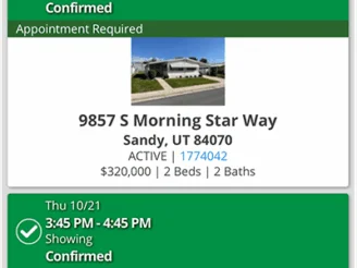 Showed a Home for Sale in Sandy UT