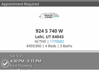 Buyer Showing in Lehi UT