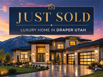 Just Sold luxury home in the Draper, Utah foothills, listed and closed by Olivia Pelton