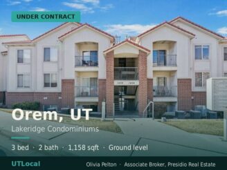 Under contract in Orem, UT — this ground-level Lakeridge condo found its buyer after 30 days on the market at $335,000. Three...